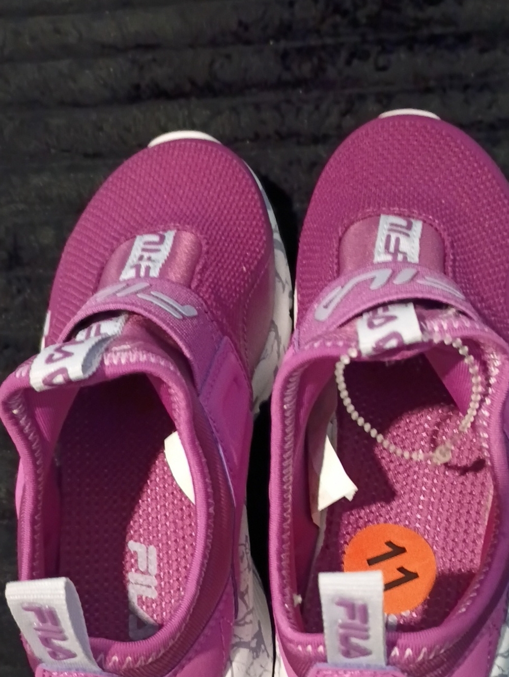 Fila Girls' Pink Slip-On Sneakers New - Picture 5 of 6